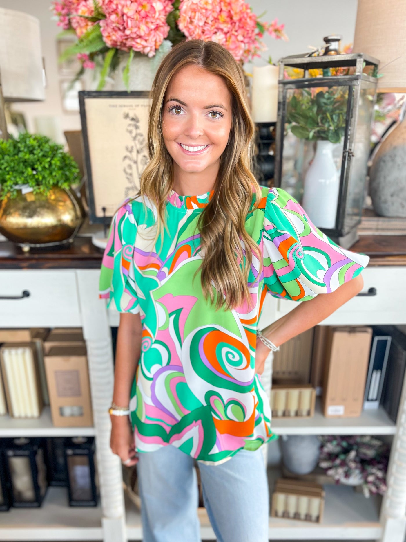 Jodifl Kelly Green Lauren Top