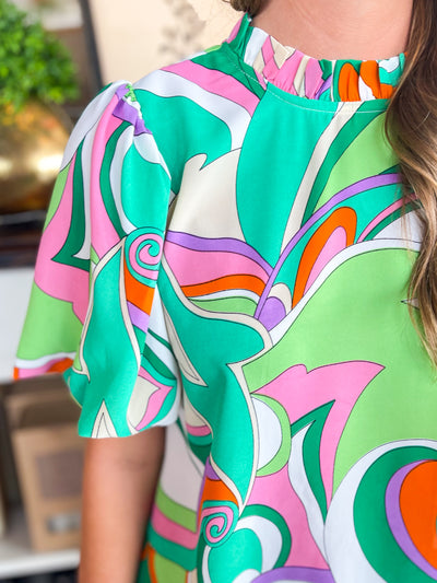Jodifl Kelly Green Lauren Top