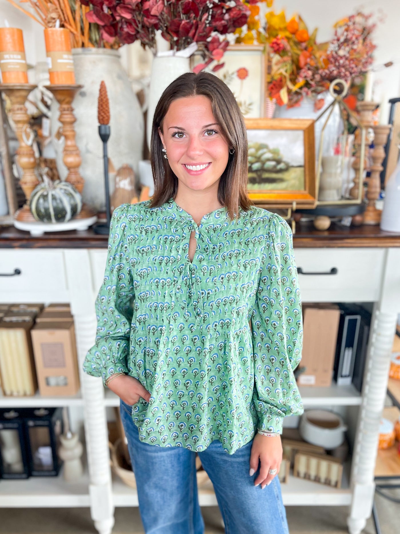 Jodifl Green Camila Top