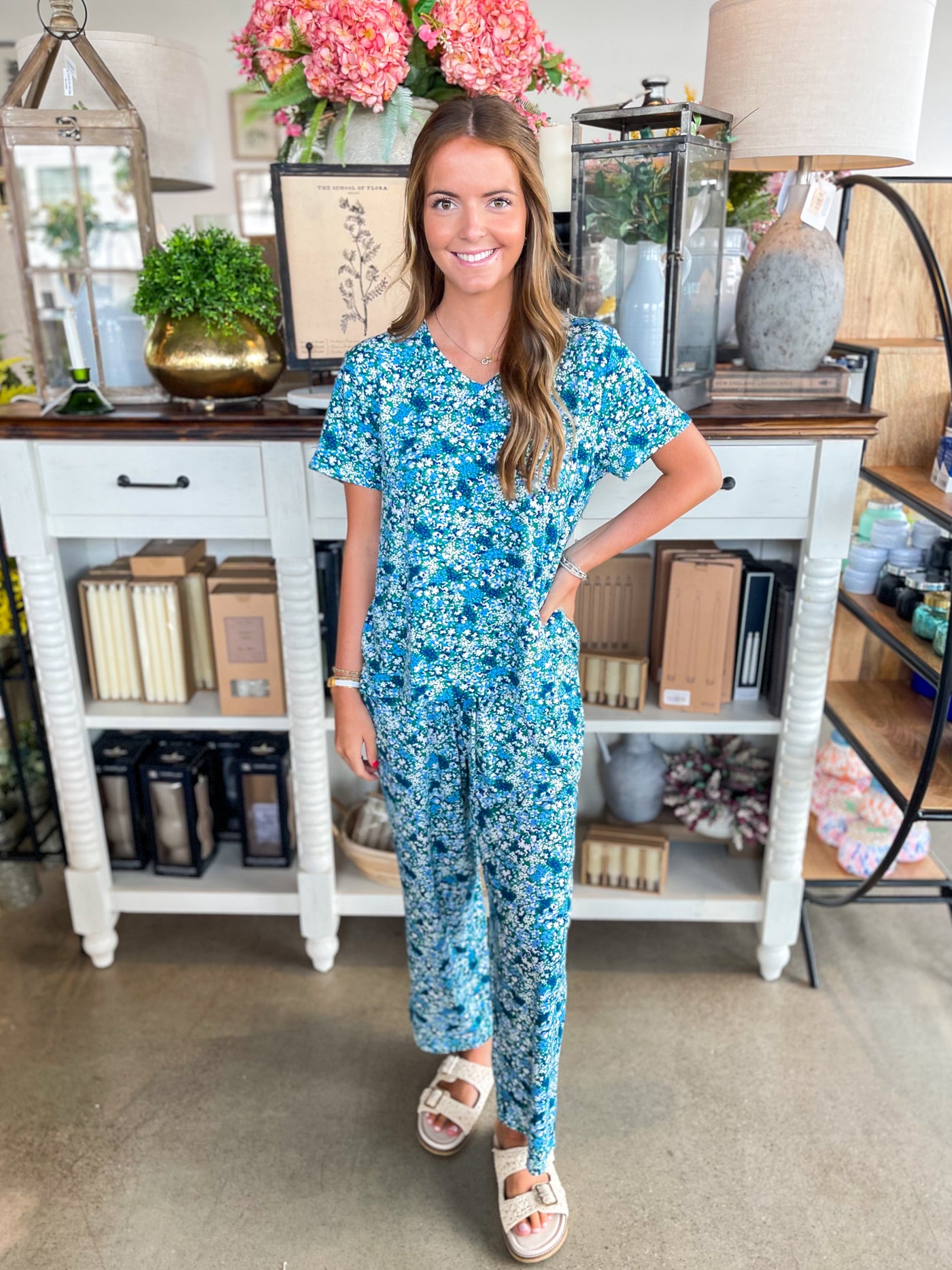 Alli Day Dreaming Blue Pajama Pant Set