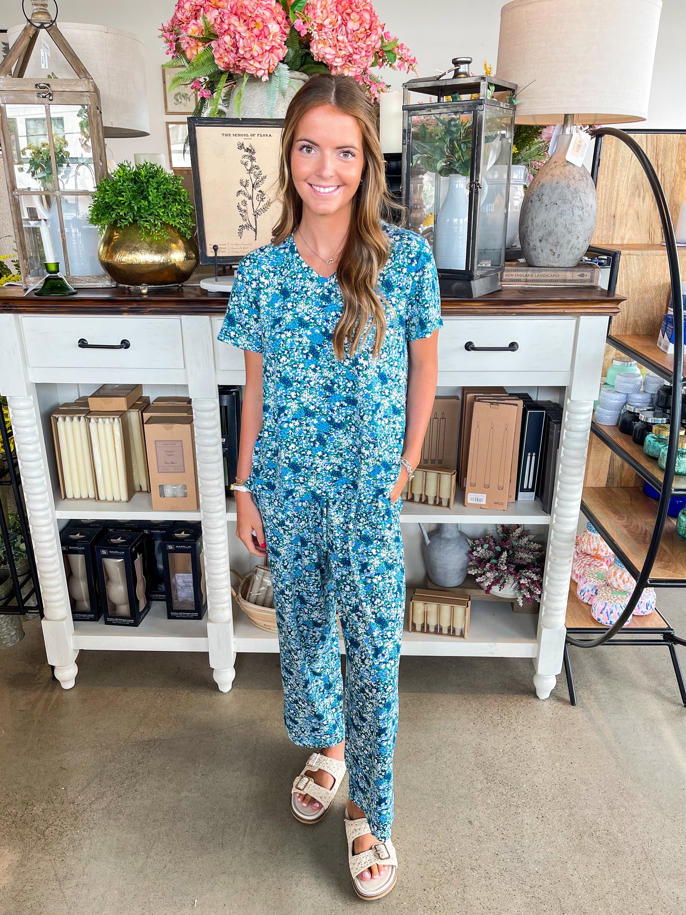 Alli Day Dreaming Blue Pajama Pant Set