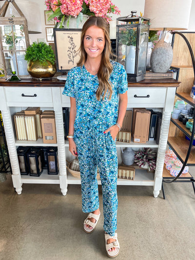 Alli Day Dreaming Blue Pajama Pant Set