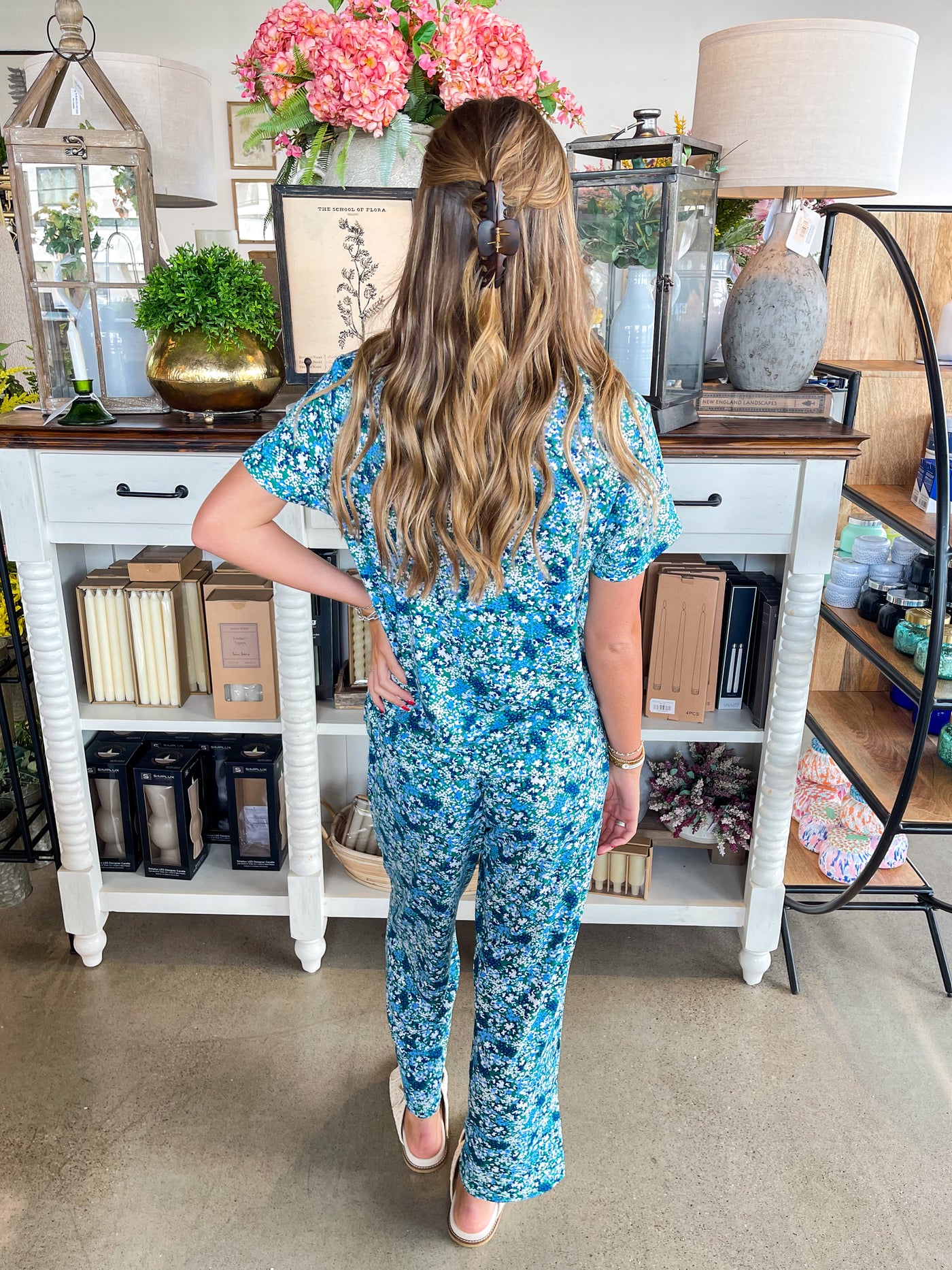 Alli Day Dreaming Blue Pajama Pant Set