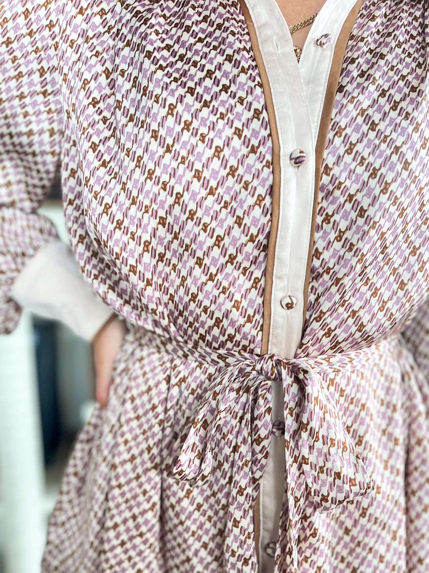 Beige Combo Brinley Dress