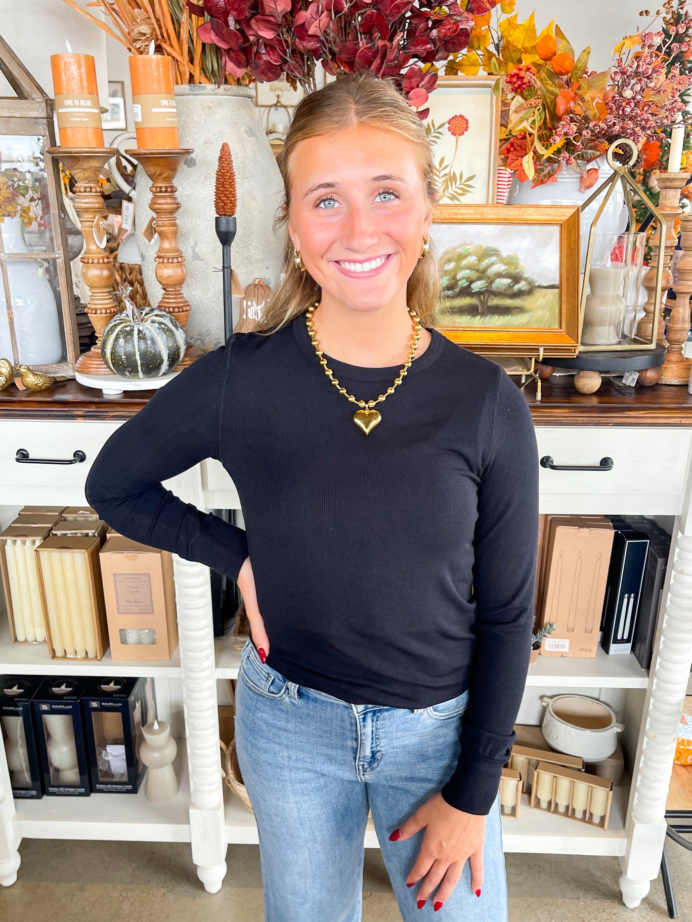 Black Stacy Top