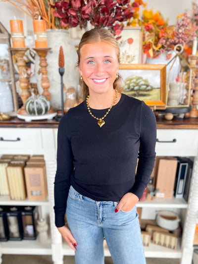 Black Stacy Top