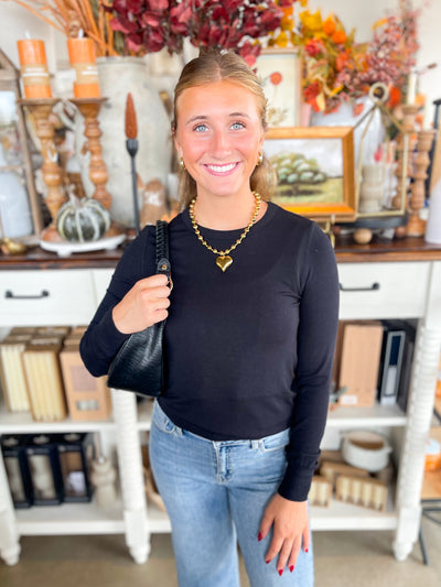 Black Stacy Top