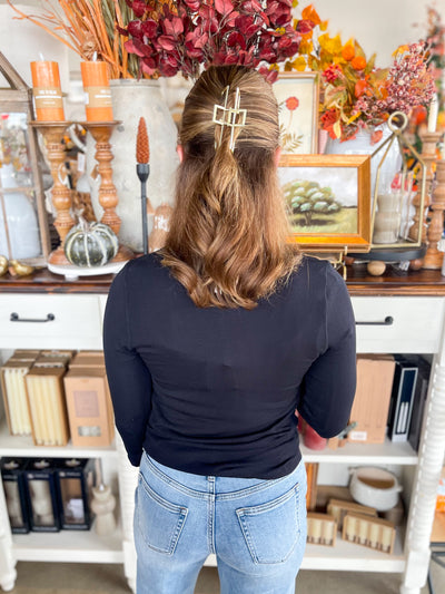Black Stacy Top