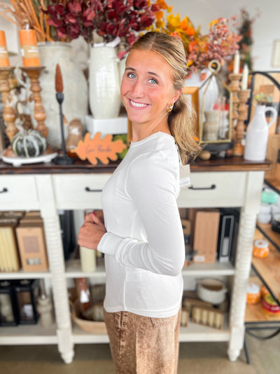 White Stacy Top