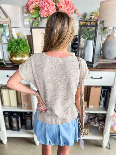 Taupe Pullover Leigh Sweater