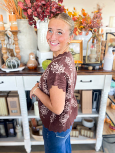 Umgee Brown Taylor Sleeveless Vest