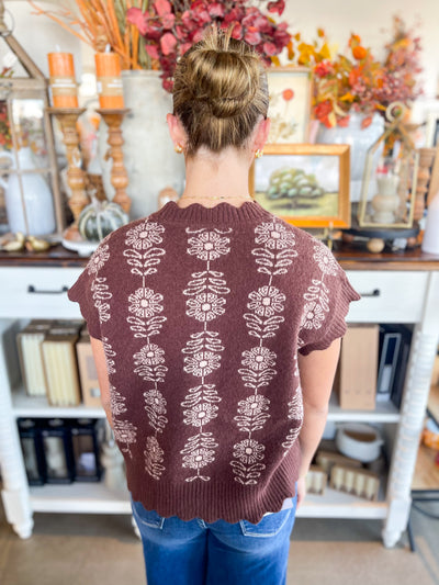 Umgee Brown Taylor Sleeveless Vest