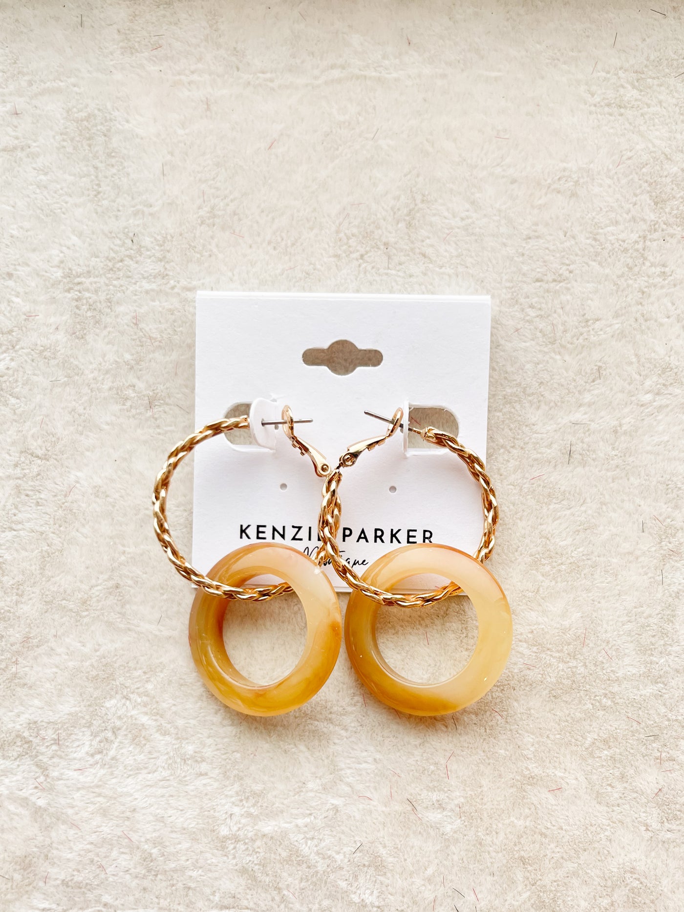 Carter Circle Dangle Chain Hoops