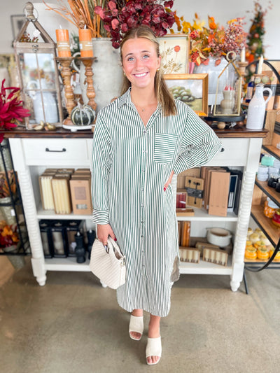 Entro Green Heather Dress