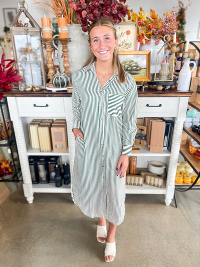 Entro Green Heather Dress