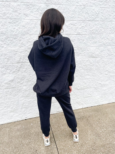 Black Maggie Relaxed Jogger Set