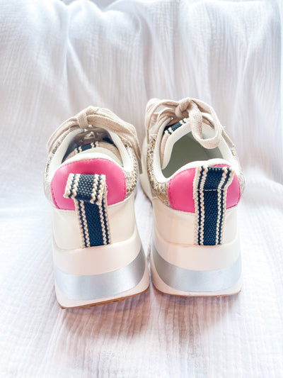 Serafina Gold Snake Shoes