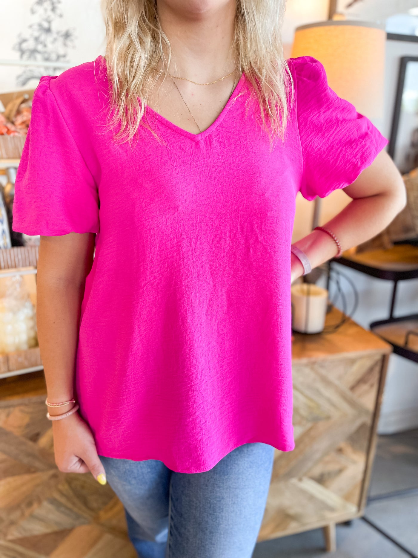 Fuchsia Amanda Top