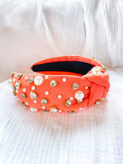 Sandy Pearls Crystal and Pearl Headband