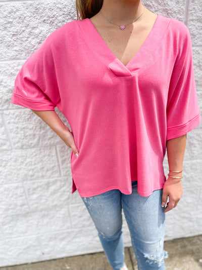 Andrea Pink Top