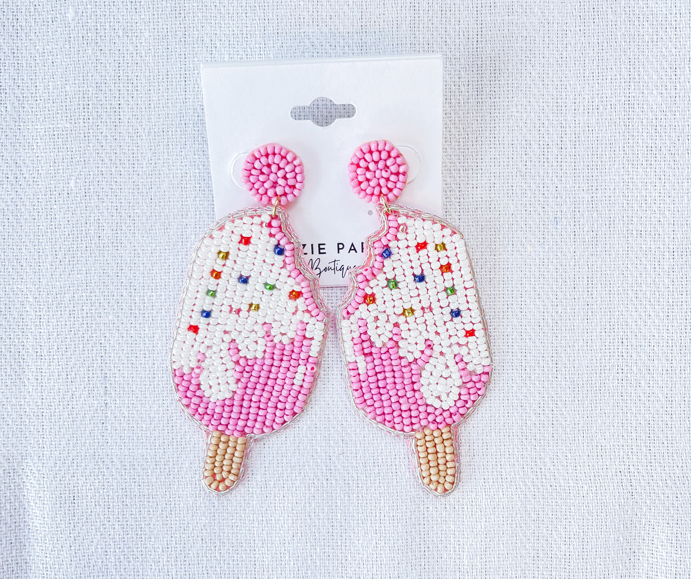 Popsicle Seed Bead Earrings