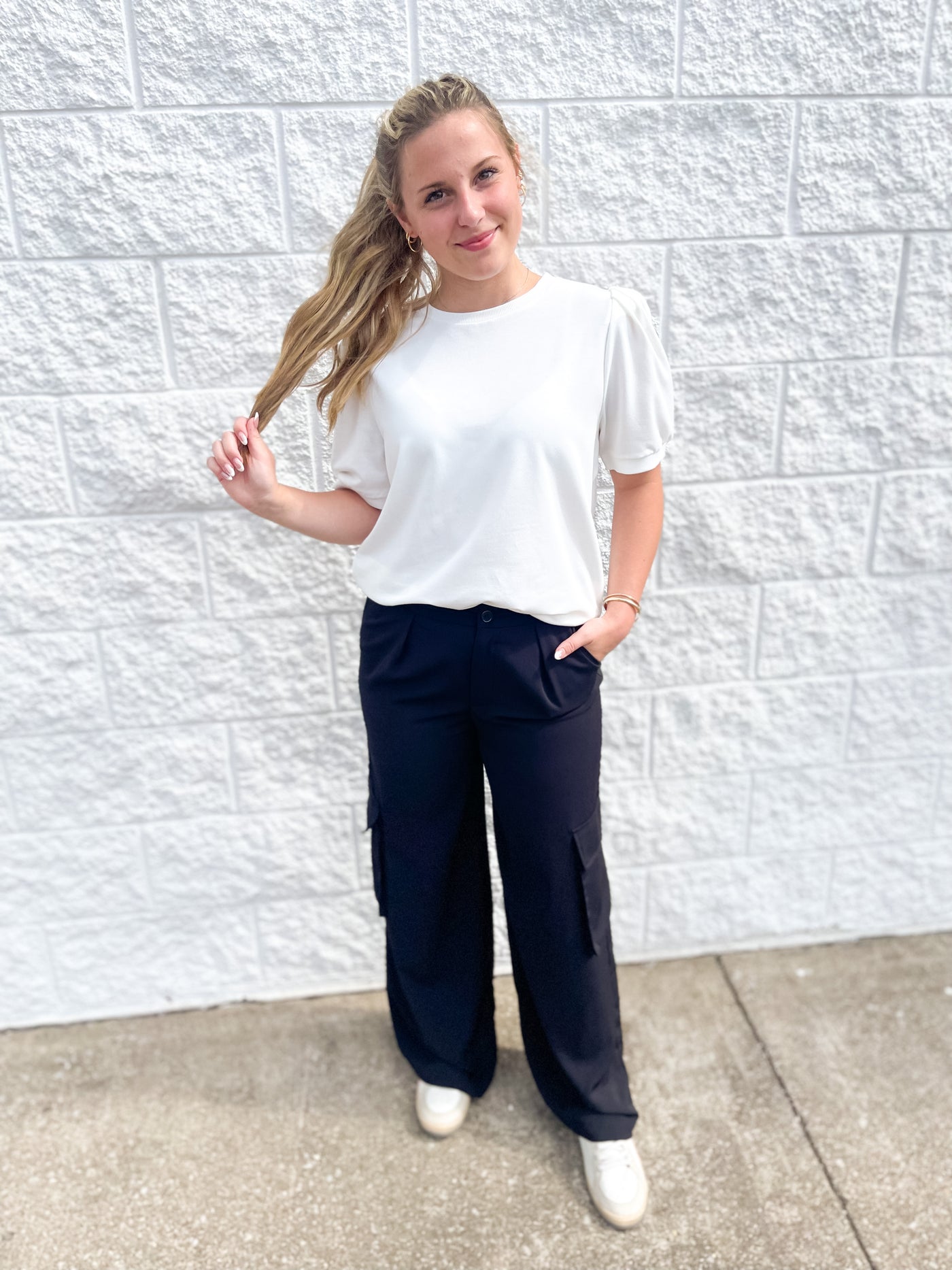 Cargo Pocket Black Pant