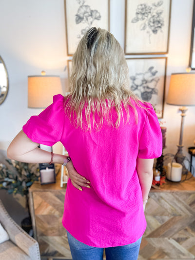 Fuchsia Amanda Top