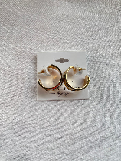 Ashley Leopard Print Hoops