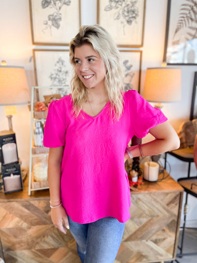 Fuchsia Amanda Top