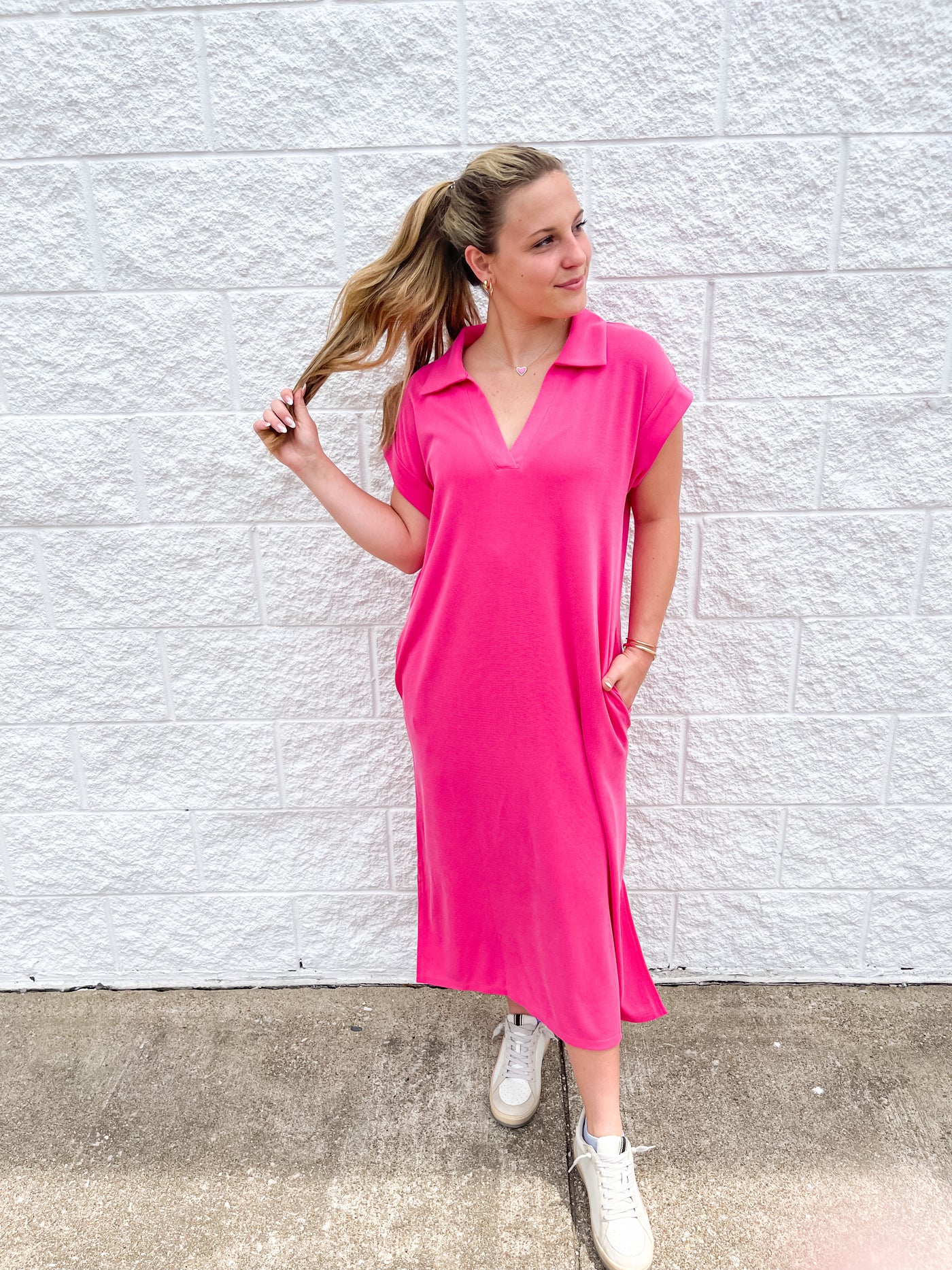 Pink Tanya Long Dress