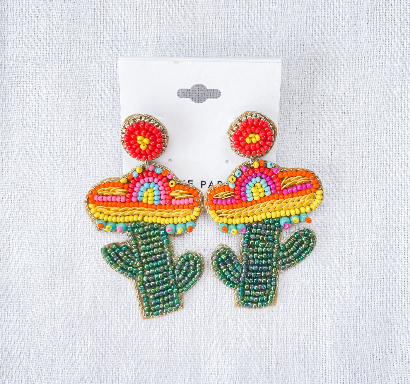 Cactus Seed Bead Earrings