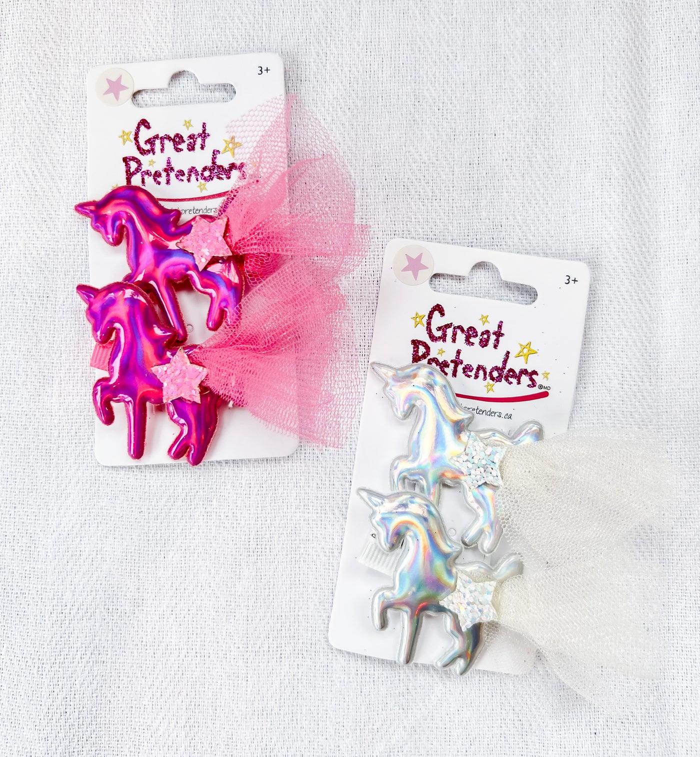 Iridescent Unicorn Hair Clips