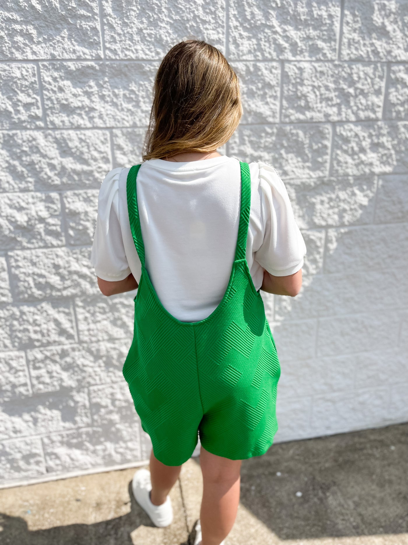 Green Overall Shorts