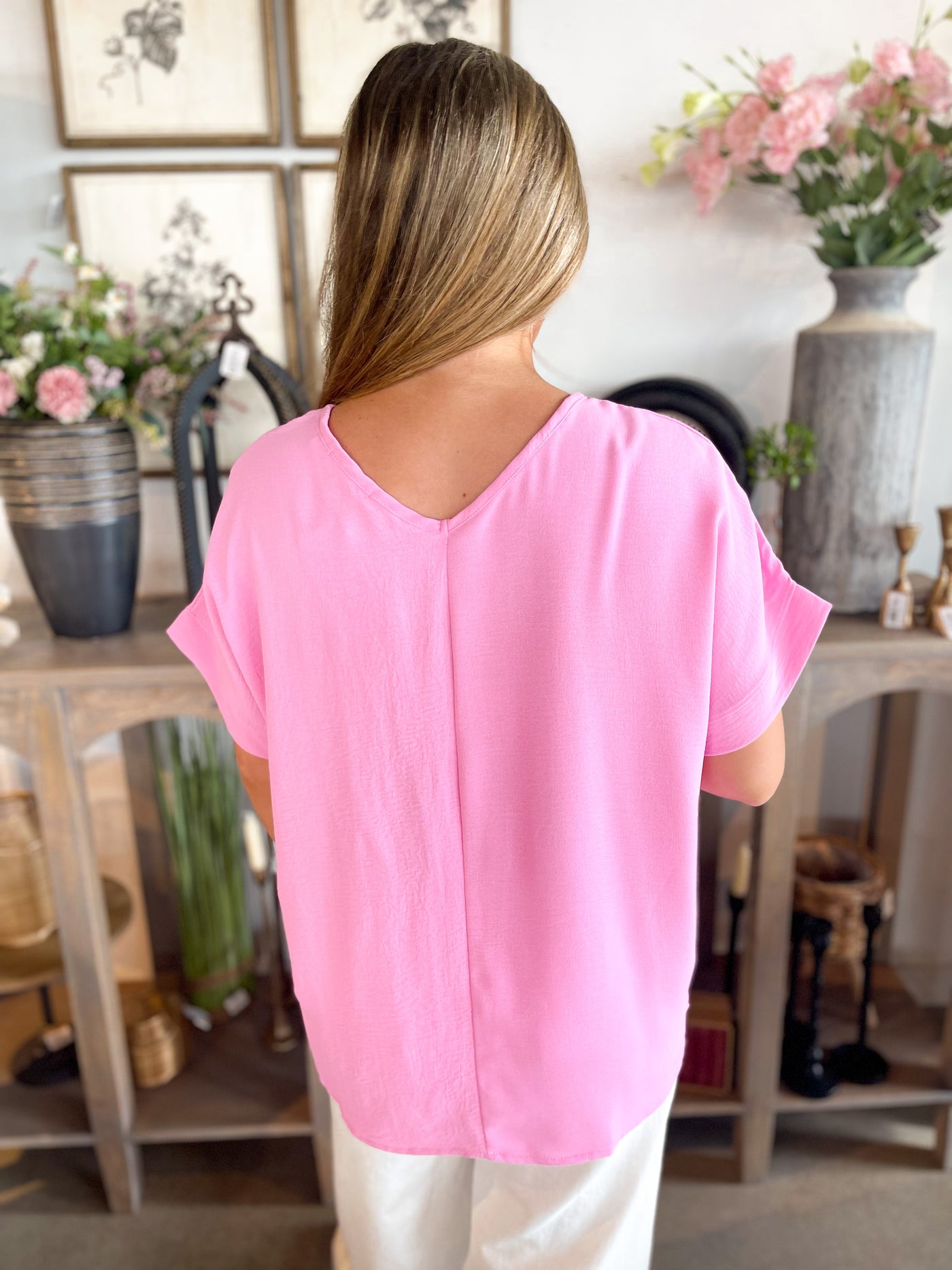 Holly Pink Berry Top