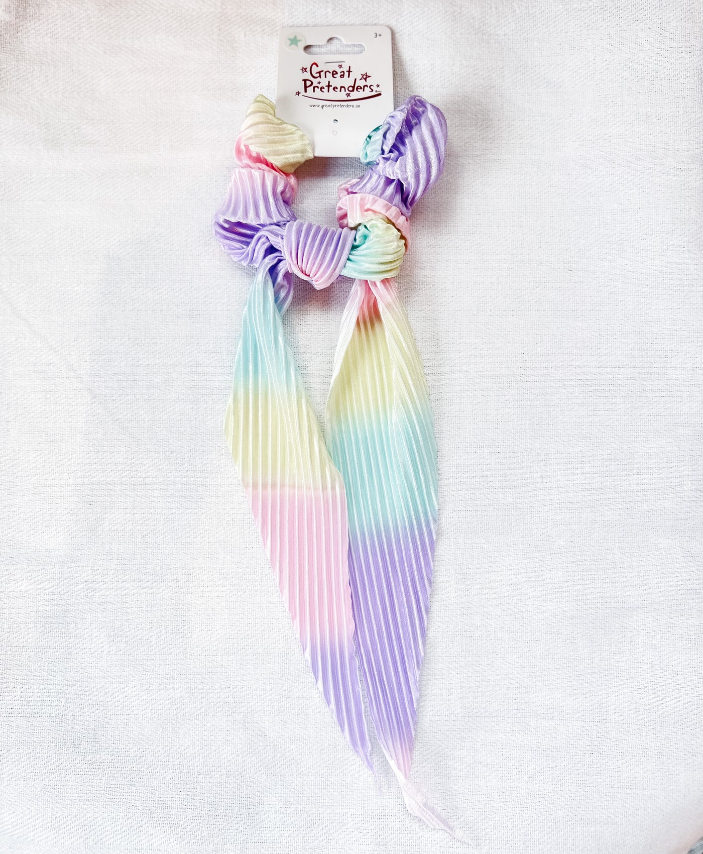 Pastel Rainbow Scrunchies