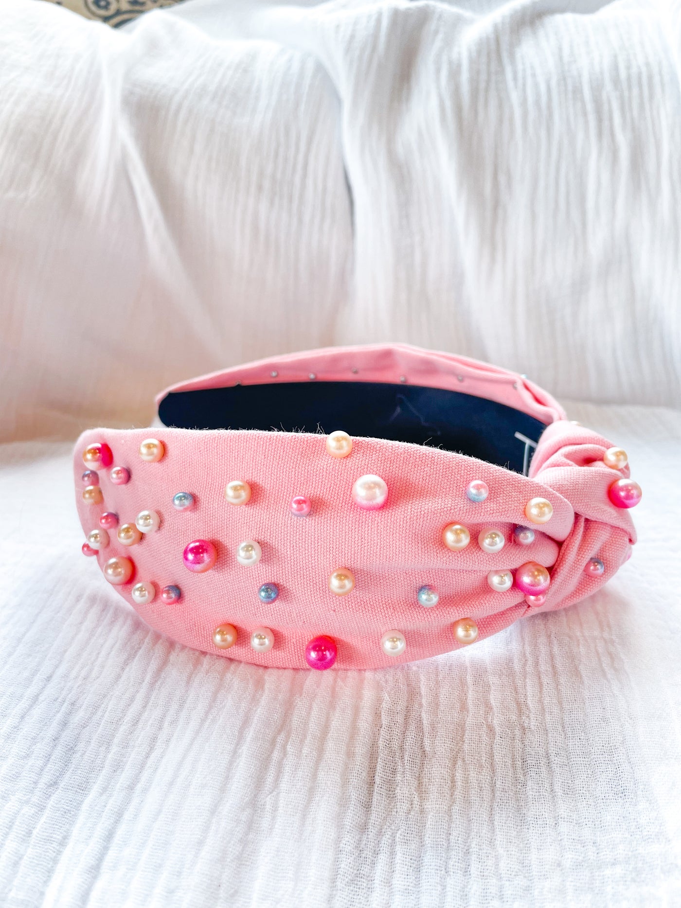 Sandy Pearls Crystal and Pearl Headband