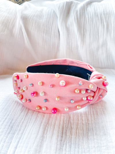 Sandy Pearls Crystal and Pearl Headband