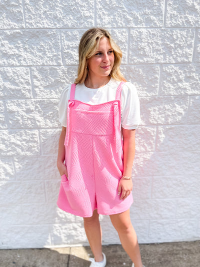 Pink Overall Shorts