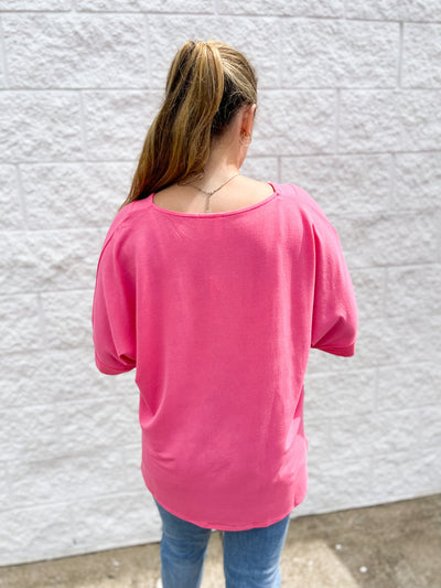 Andrea Pink Top