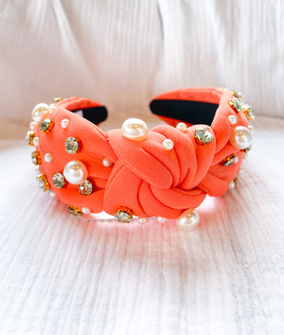 Sandy Pearls Crystal and Pearl Headband