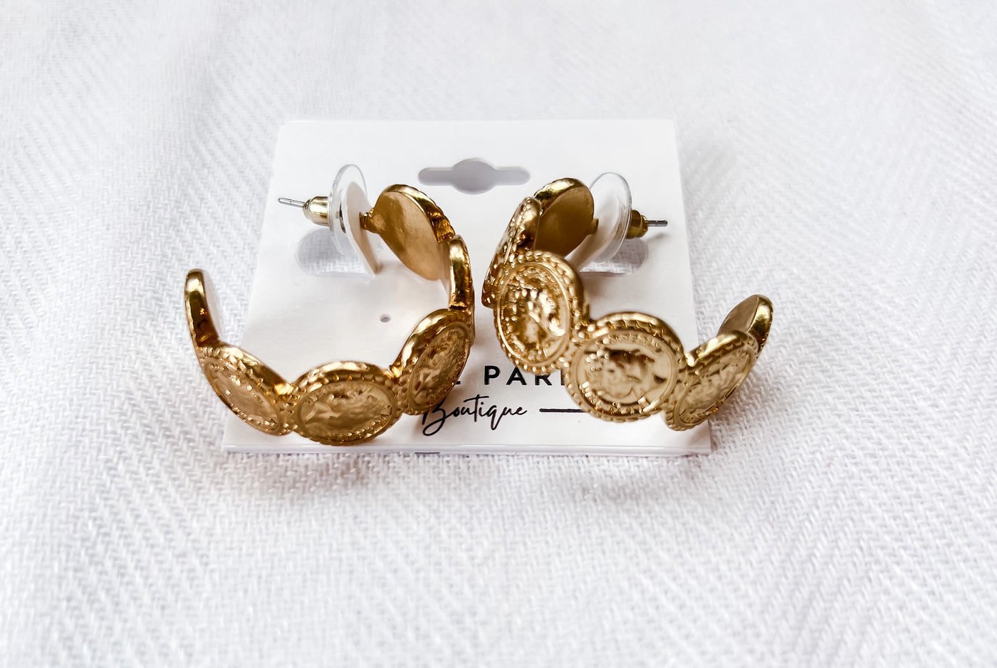 Queen Elizabeth Coin Earrings