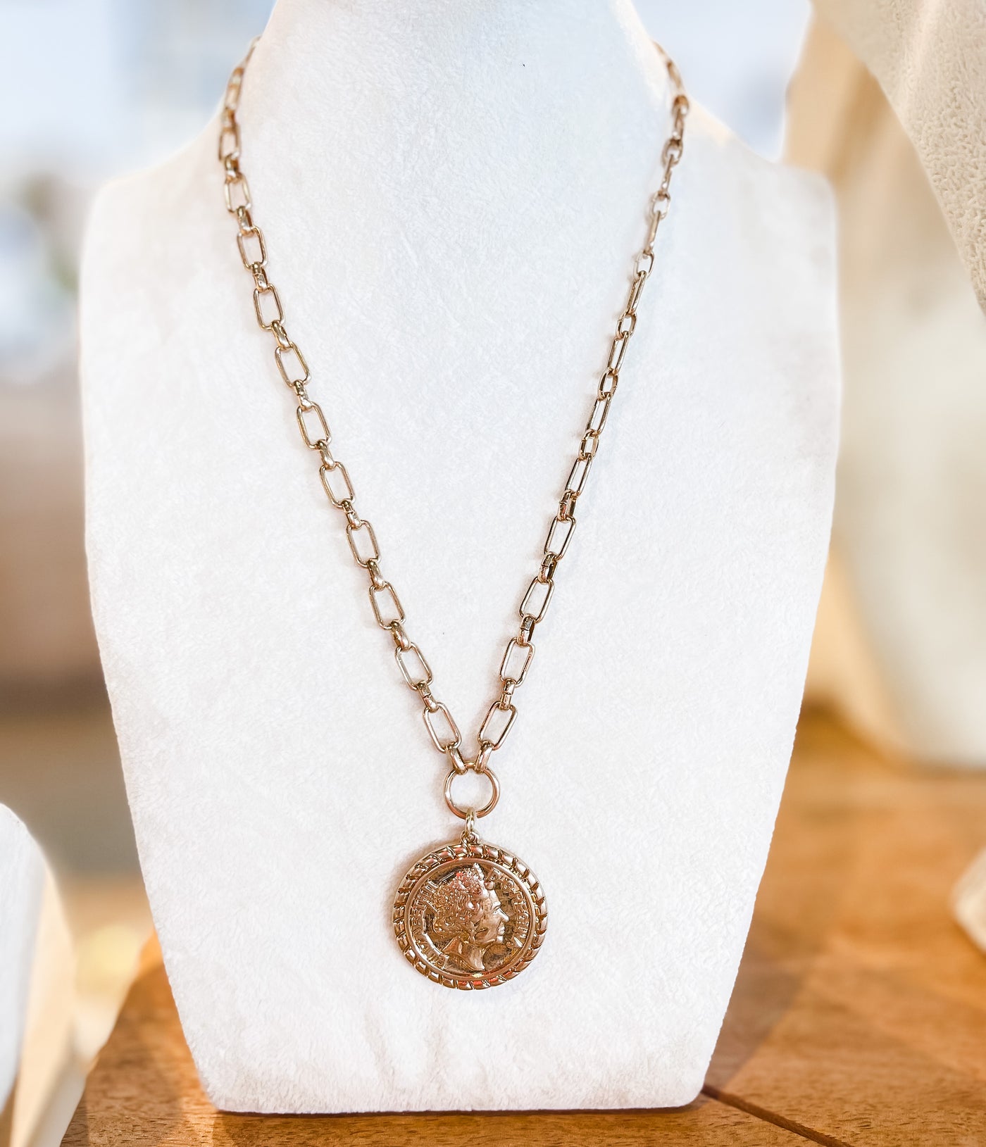 Queen Elizabeth Coin Necklace