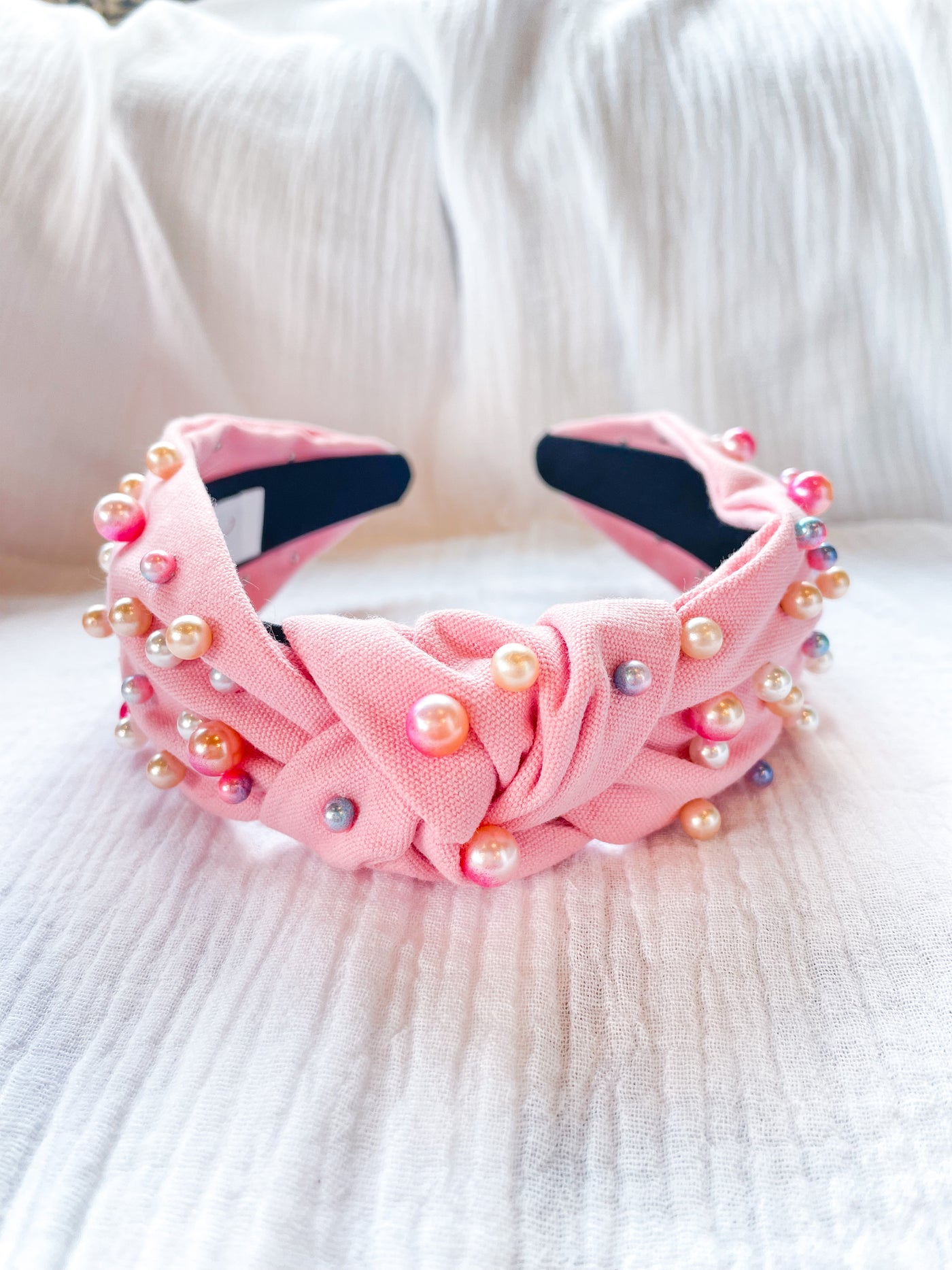 Sandy Pearls Crystal and Pearl Headband