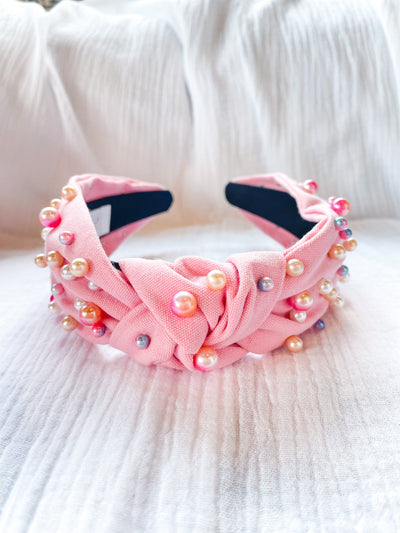 Sandy Pearls Crystal and Pearl Headband