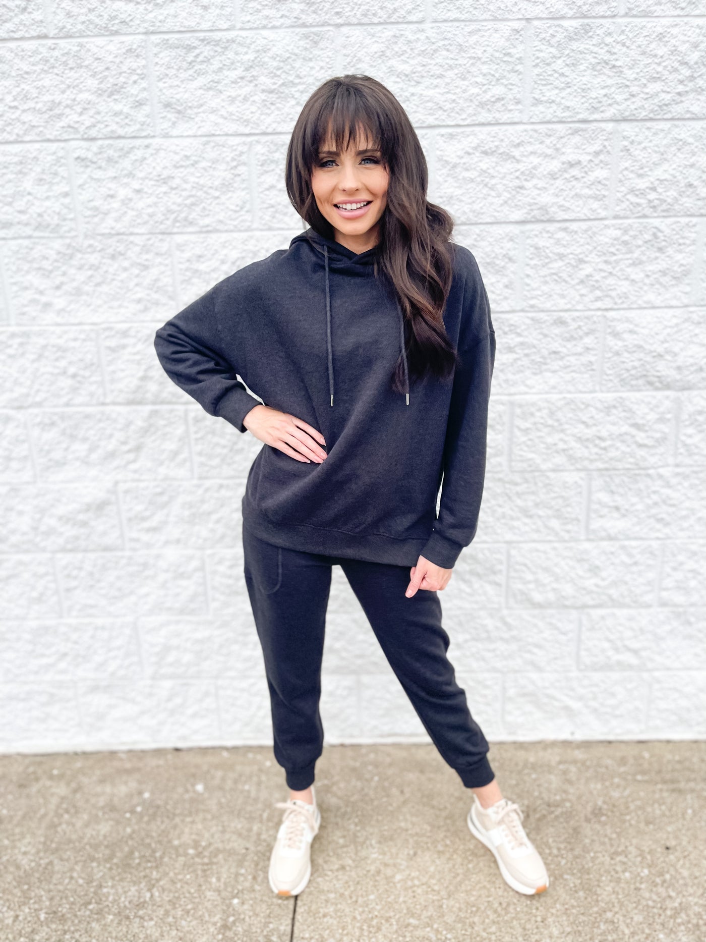 Black Maggie Relaxed Jogger Set
