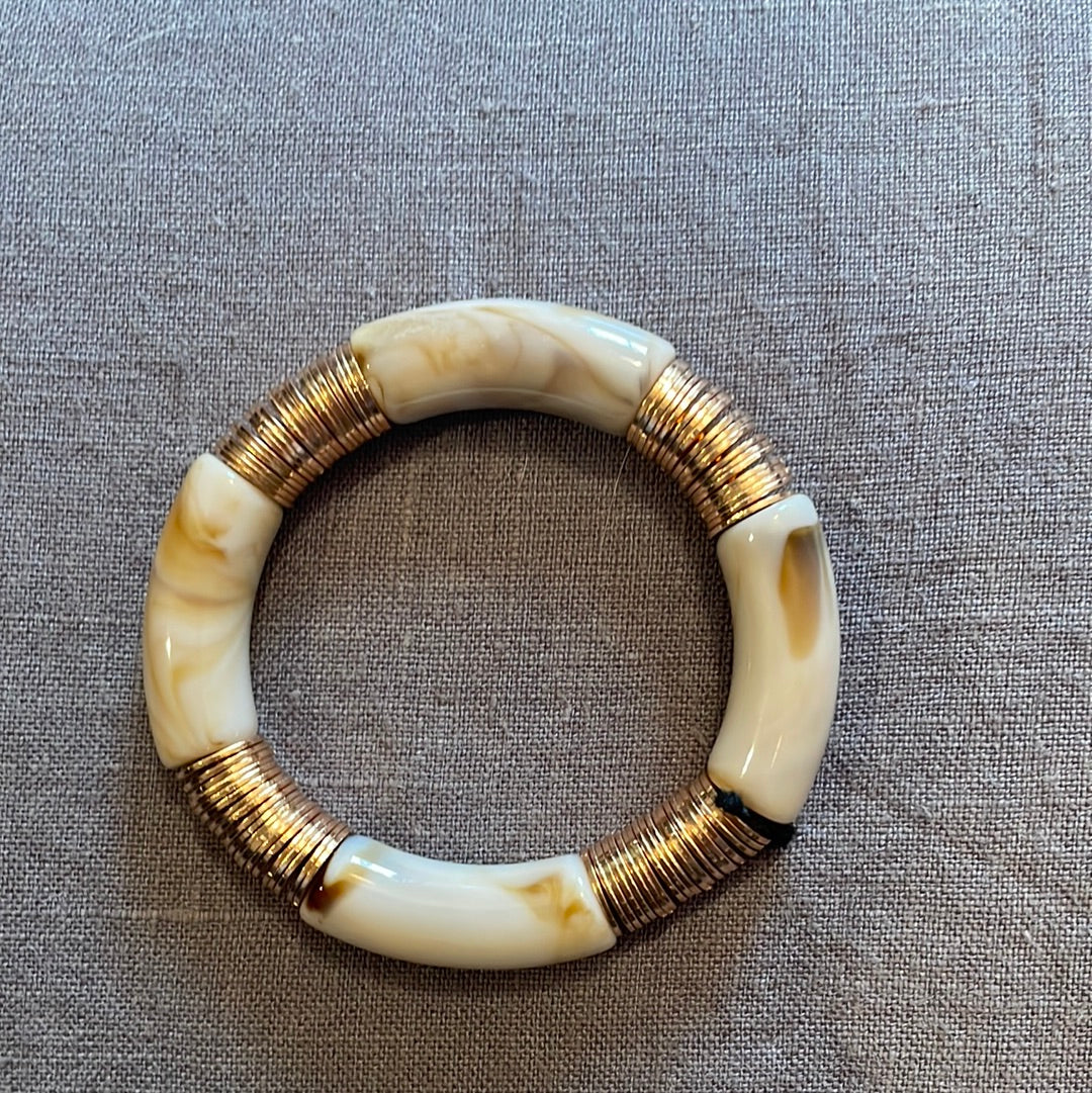 Tube Bracelet w/Disk