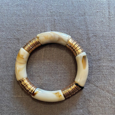 Tube Bracelet w/Disk