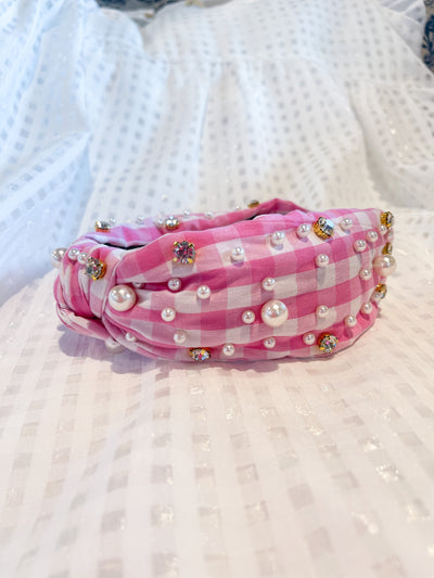 Sandy Pearls Crystal and Pearl Headband