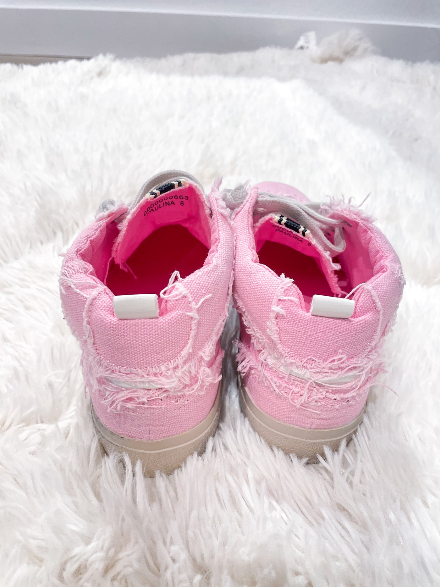 Paulina Pink Canvas Shoes
