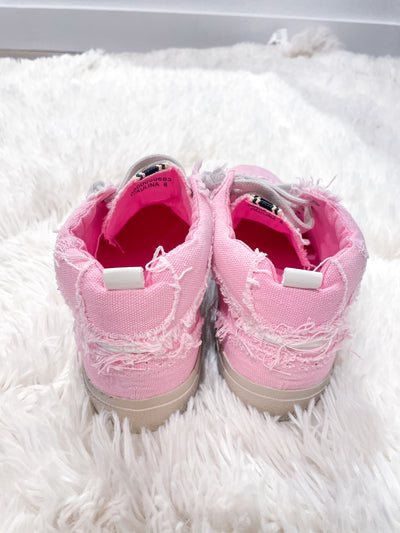 Paulina Pink Canvas Shoes